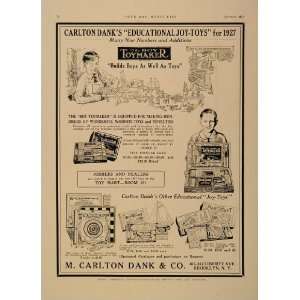   Carlton Dank Boy Toymaker Games   Original Print Ad