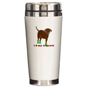  I Love My Tripawd Pets Ceramic Travel Mug by  