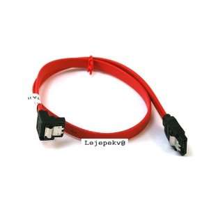 SATA2 Cables w/Locking Latch / Red   18 Inches (90 Degree to 180 