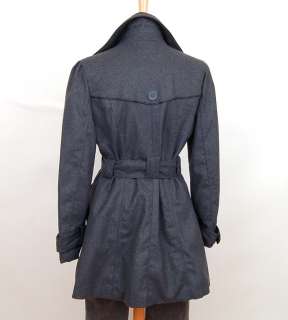 Womens Wool Trench Coat Long Belted Ladies Jacket NEW XL 2XL 3XL Big 