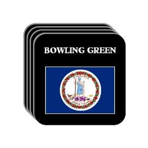  US State Flag   BOWLING GREEN, Virginia (VA) Set of 4 Mini 