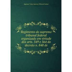   848 de Supremo Tribun Supremo Tribunal Federal  Books