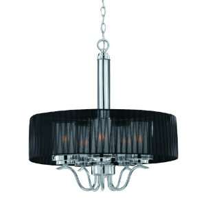 Triarch 38522 Cylindique Collection 5 Light Pendant, Chrome Finish 