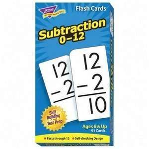 Subtraction 0 12 Flash Cards: Toys & Games