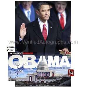  Barack Obama Autographed 2009 Inauguration Poster 