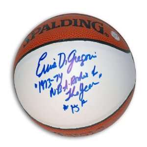 Ernie DiGregorio Buffalo Braves Autographed Mini Basketball with 1973 
