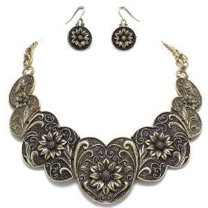   Bib Necklace and Earrings Set Elegant Trendy Fashion Jewelry Jewelry