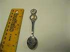 ELPASO TEXAS SPOON with GOLD BOOT CHARM & ENGRAVED SPOON BOWL