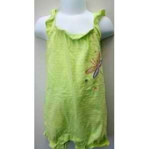  Baby Girl, 18 24 Months, Green, Summer Romper, Butterfly 