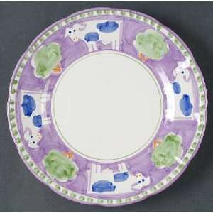 Vietri (Italy) Campagna Cow (Vacca) Dinner Plate, Fine China 