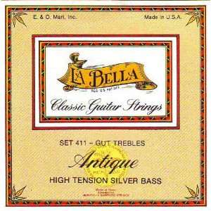   Classical Antique Gut Trebles/Silver Basses, 411 