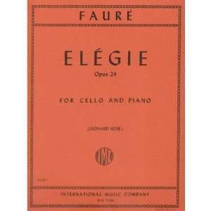  Faure, Gabriel   Elegy, Op. 24   Cello and Piano   edited 