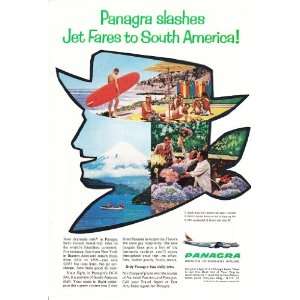   1961 Ad Panagra South America Vintage Travel Print Ad 