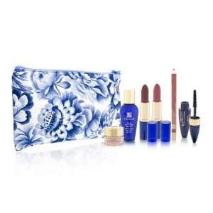    Estee Lauder Travel Set Paisley Cosmetic Bag 7 Piece Kit: Beauty