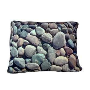  DogZZZZ River Rock Bed   Small Rectangle: Pet Supplies