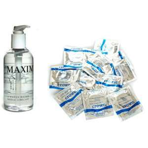 Beyond Seven Crown Latex Condoms Lubricated 72 condoms Maximus 250 ml 