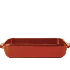   Emile Henry Red Small Flame Roaster 15.6 X 10.4: Patio, Lawn & Garden