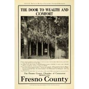  1912 Ad Fresno County California Chamber Commerce 