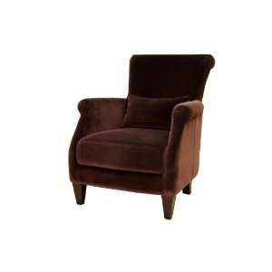  Conti Purple Brown Velvet Club Chair: Home & Kitchen