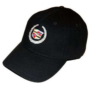   Escalade Twill Black Hat with Crest Embroidered Logo Automotive