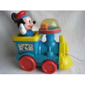  Disney Mickey Mouse Pull Toy Train 
