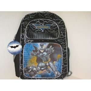  Batman Dark Knight Black Bat Backpack with Shiny Image of 