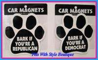 Dog Paw Car Magnet My Rescue Dog Rescued Me  