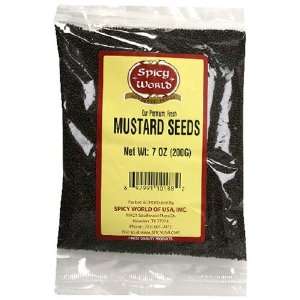 Spicy World Mustard Seeds, 7 Ounce Bags (Pack of 6)  