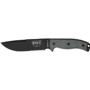  ESEE Knives 6SCPOD Part Serrated Model 6 Fixed Blade Knife 