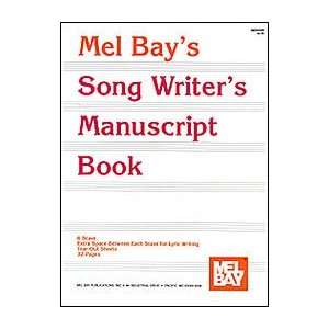  Mel Bay Song Writers Manuscript Book: Musical Instruments