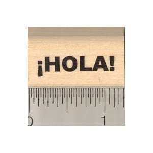  Hola Spanish Hello Greeting Rubber Stamp Arts, Crafts 