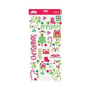  Doodlebug Merry & Bright Cardstock Stickers   Sugared 