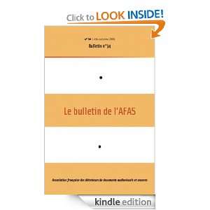 34  2009   Bulletin n°34   AFAS (French Edition): Association 
