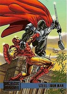 STEEL/IRON MAN #62 1995 DC Vs Marvel card JLA/AVENGERS  