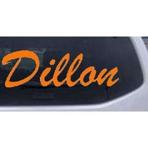  Dillon Car Window Wall Laptop Decal Sticker    Orange 24in 