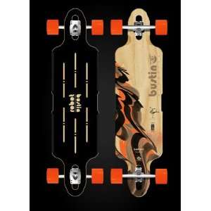  Bustin Limited Edition 36 Robot Drop Ming Orange Longboard 