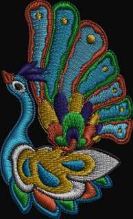 Jacobean Peacock Machine Embroidery Design CD Set  