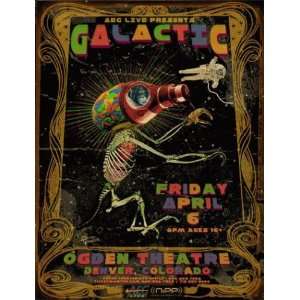  Galactic Denver Original Concert Poster Grealish