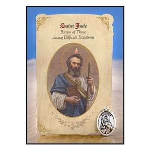   (Difficult Situations) Healing Holy Card with Medal 