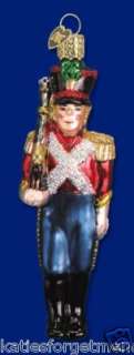 TOY SOLDIER OLD WORLD CHRISTMAS GLASS ORNAMENT 44009  