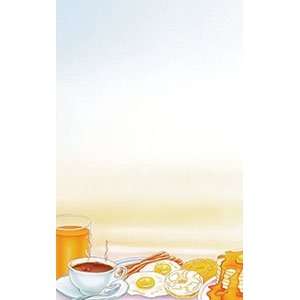   Menu Paper   Breakfast Themed Rooster Design   100/Pack Home