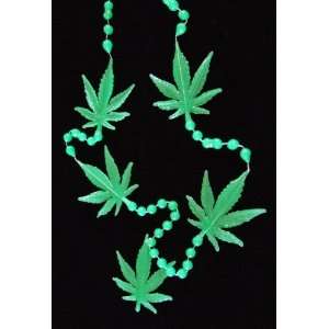   Jane Glow in Dark Marijuana Mardi Gras Beads New Orleans Toys & Games