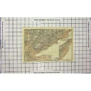  Antique Map Italy Salo Lago Garda Gardone Toscolano