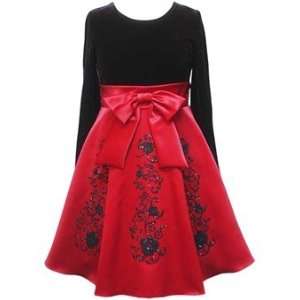  Red Embroidered Dress (4T 4)   H450521: Everything Else