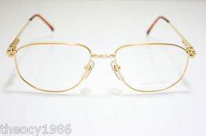 Loris Azzaro Intense 26 18 55mm 18 K Gold Eyewear Eyeglass Frames 55mm 