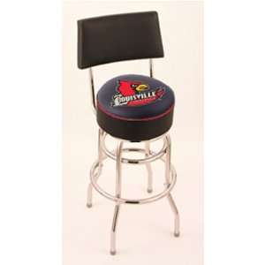  Louisville Cardinals 30 Double Ring Swivel Bar Stool with 