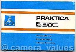 Praktica B200 Camera Instructions, More Manuals Listed  
