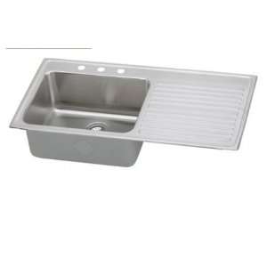   Top Mount Single Bowl 2 Hole Stainless Steel Sink stainless Home