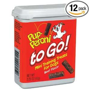 Pup Peroni toGO Mini Training Treats for Dogs, Beef Flavor, 2.25 