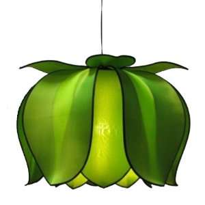  Hanging Blooming Lotus 20 Inches   Green